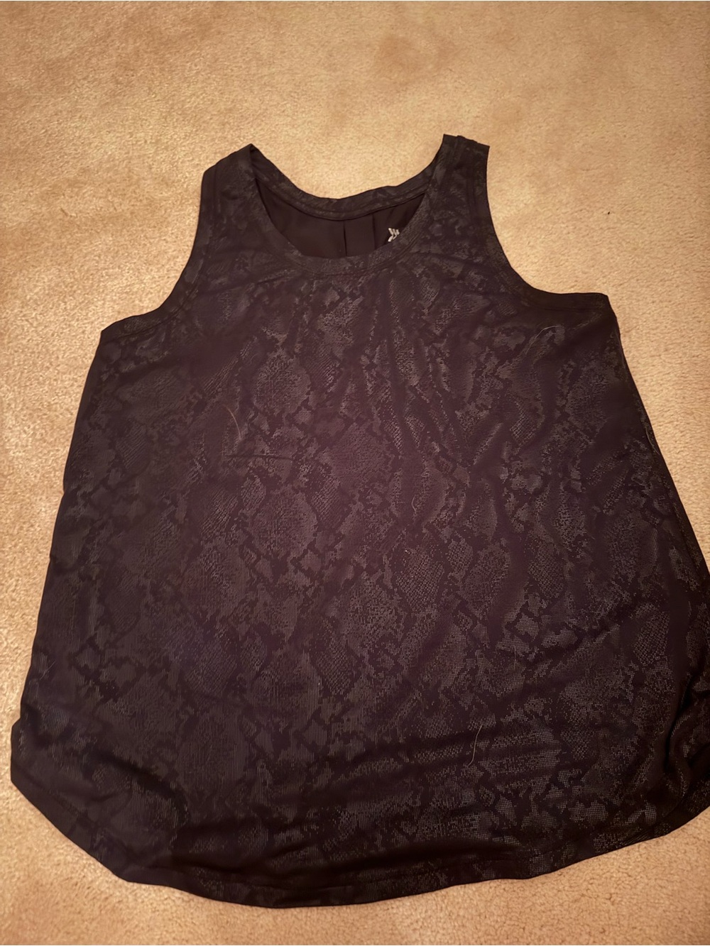 all in motion Black Snake-Print Tank Top